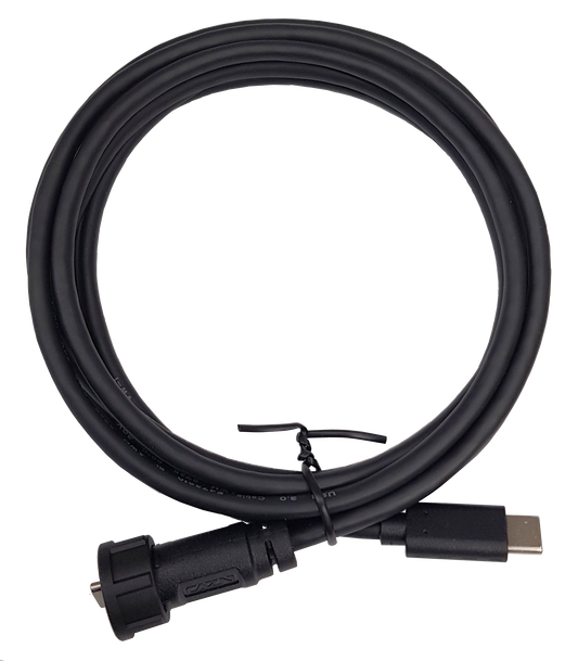 AutoHoot USB-C 2m cable with waterproof connector