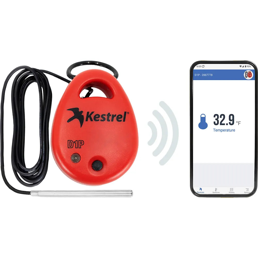 Kestrel DROP D1P Wireless Temperature Monitor and Data Logger