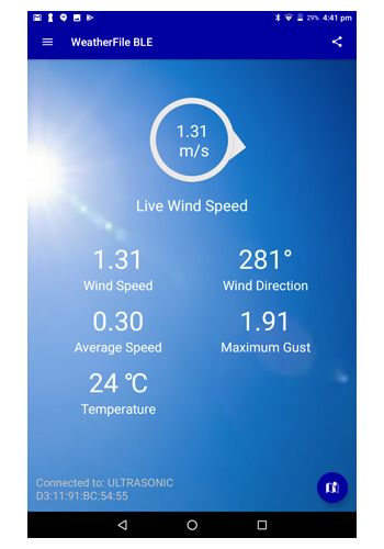 WeatherFile BLE Android App